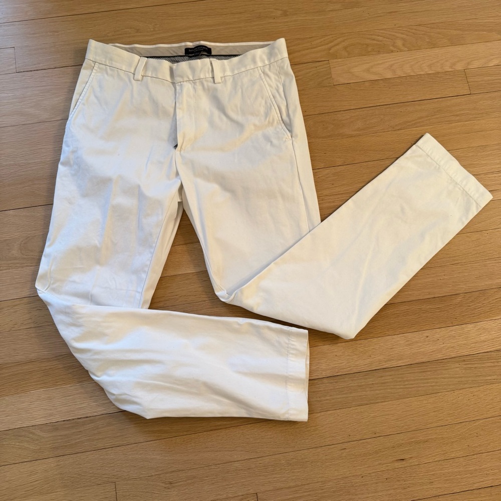 Banana Republic | Men's White Cotton Chinos | Size: 31x32
